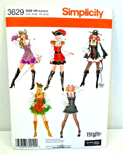 Simplicity 3629 pattern sexy - simplicity,