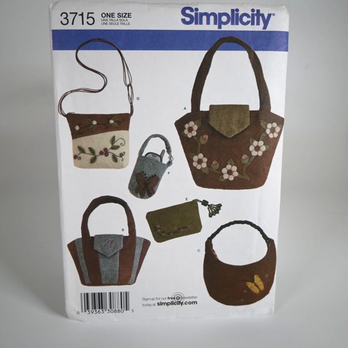 Simplicity 3715 bag sewing - simplicity,