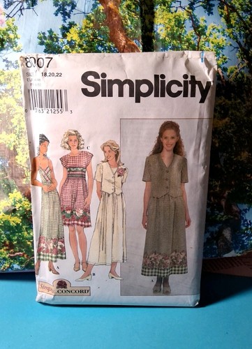 Simplicity pattern 8007 size - pattern,