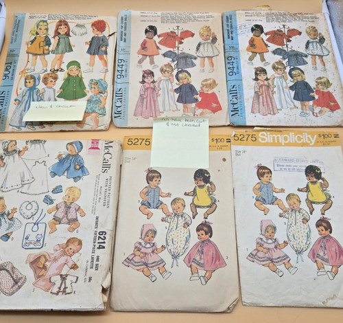Vtg lot doll sewing - lot,