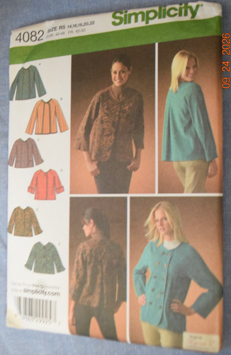 Simplicity 4082 misses jackets - 4082,