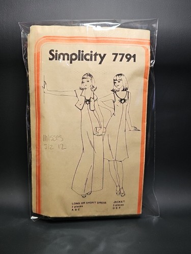 Simplicity sewing pattern - simplicity,